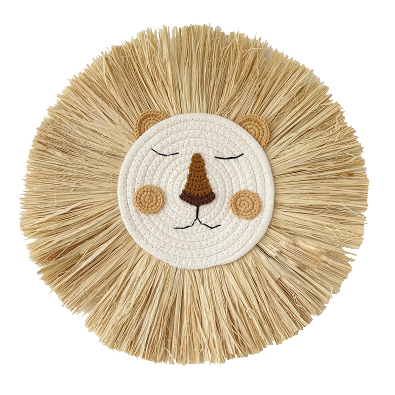 Lion Wall Decor - Boho Nursery Wall Hanging Ornament