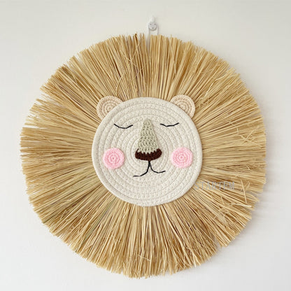 Lion Wall Decor - Boho Nursery Wall Hanging Ornament