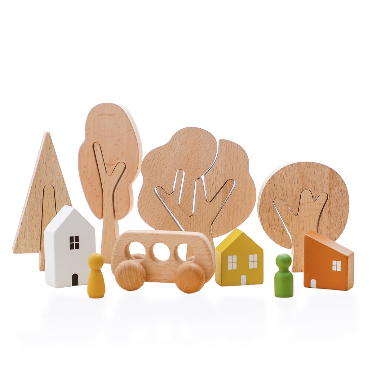 Montessori Forest Stacking Toy - Beige Bunny