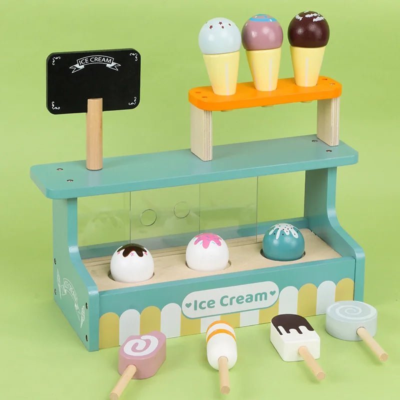 Montessori Ice Cream Pretend Set - Beige Bunny