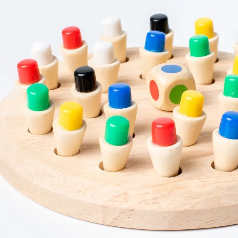 Montessori Memory Chess - Beige Bunny