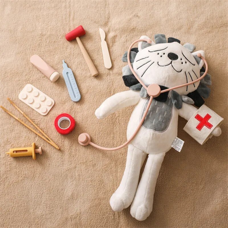 Montessori Pretend Doctor Set - Beige Bunny