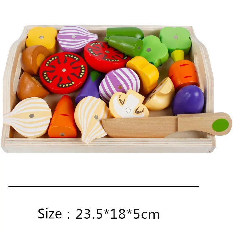 Montessori Pretend Food Set - Beige Bunny