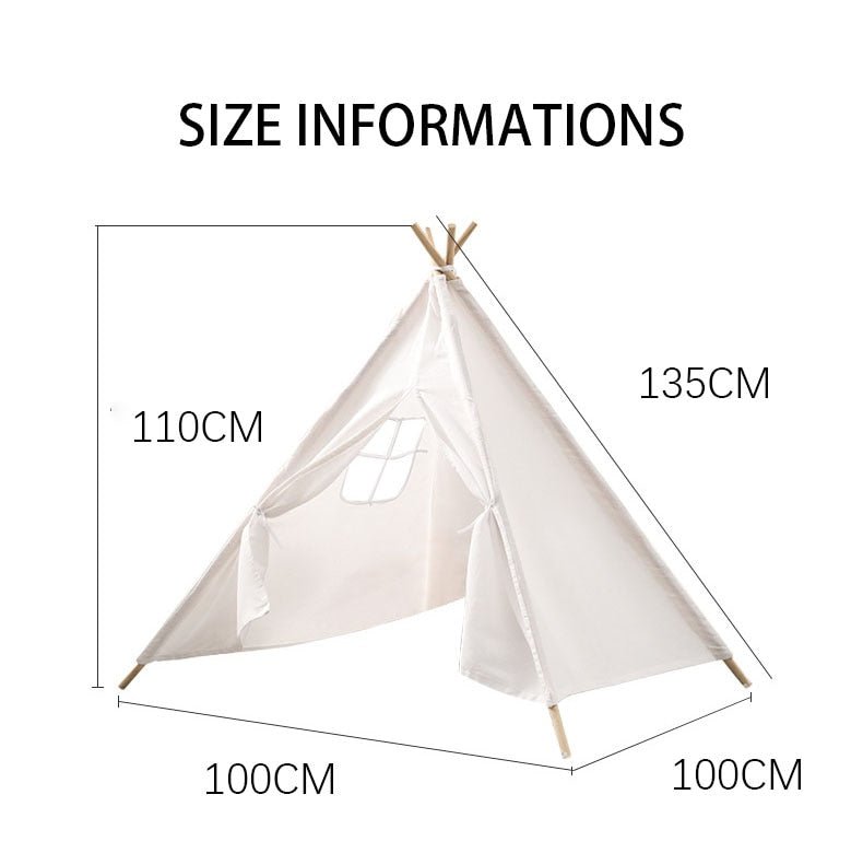 Teepee Tent for Kids Indoor Tent - Beige Bunny